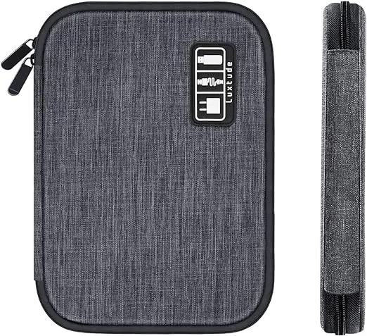 The Electronics Organizer bag, Travel Cable Organizer bag, Portable Cord Storage/Charger Storage/Cable Storage, Compact Tech Bag & Charger Case, Travel Essentials for Electronics Items/USB/SD/...