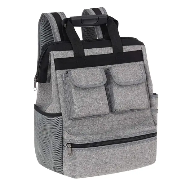 Heavy Duty Tool Kit Carrier Storage Bags, Backpack Tool Bag with Padded Back Support for Electrician, Plumber, Cable Repairman