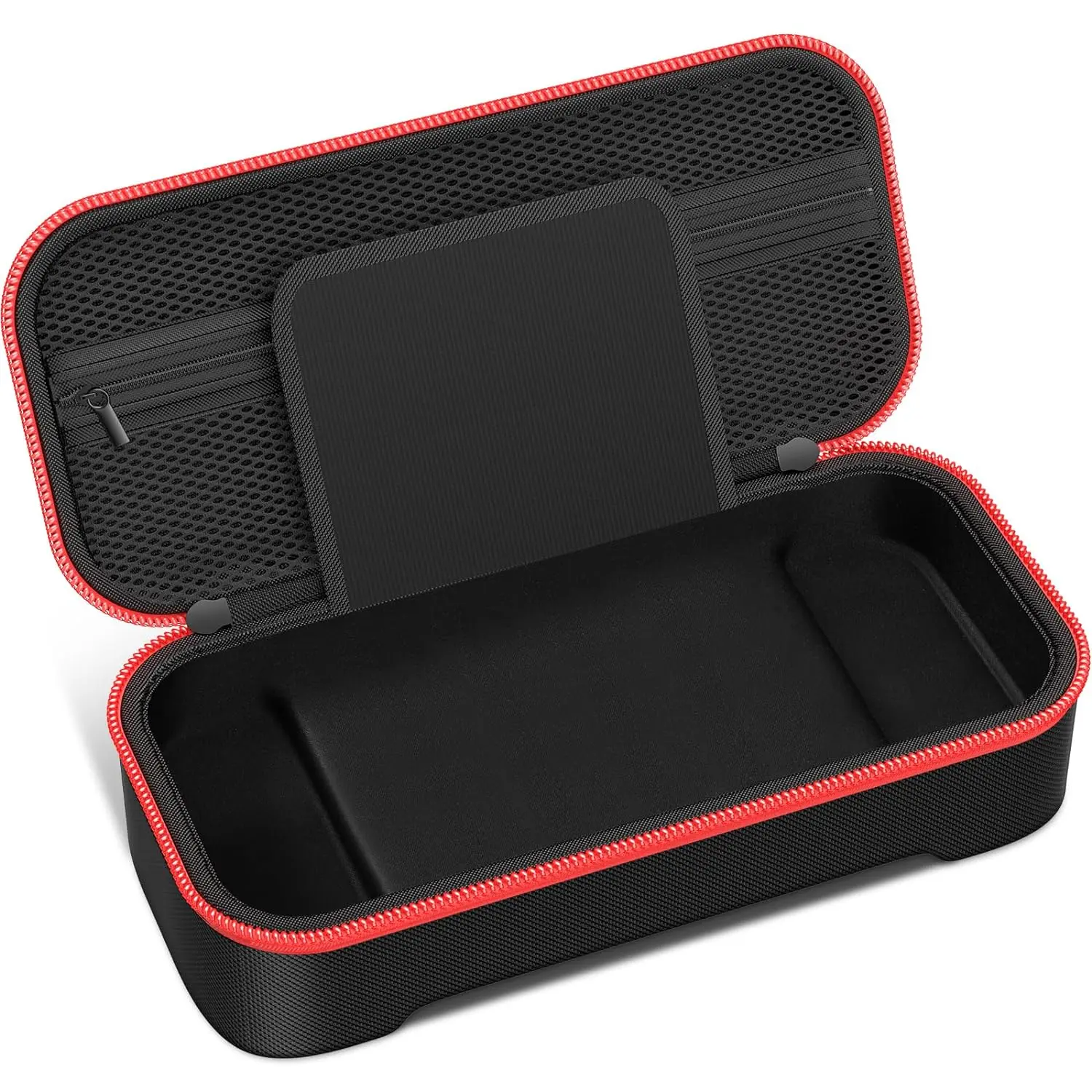 Protective Hard Shell Travel Carrying Case Pouch for Console & Accessories, One-Piece Joypad Switch Controller Carrying Case, with 10 Games Cartridges