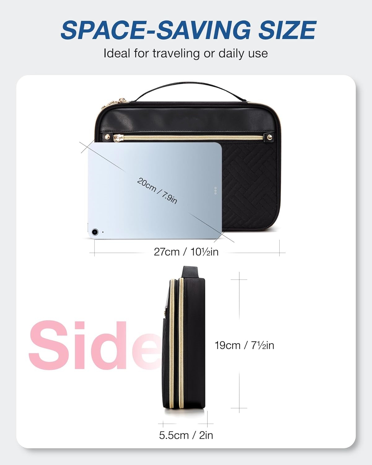 Travel Electronic Organizer Case, Cord Organizer Storage Bag for Lady