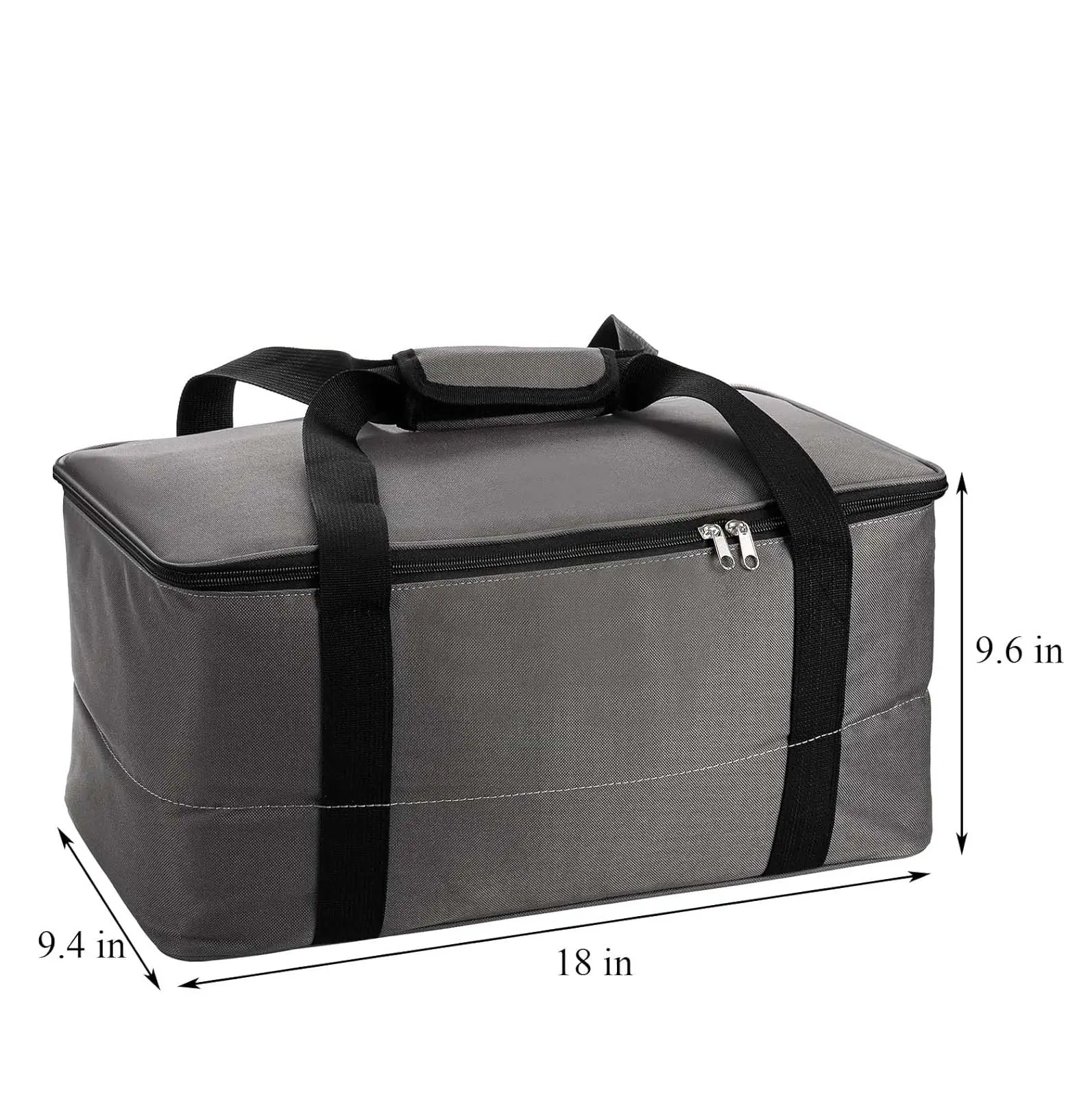 The Bongo Drum Bag with Carrying Grip, 18 Inch Standard Size Padded Bongo Gig Bag