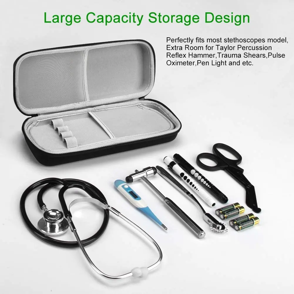 Stethoscope Carrying Case, Hard Stethoscope Case Compatible for 3M Littmann Classic III