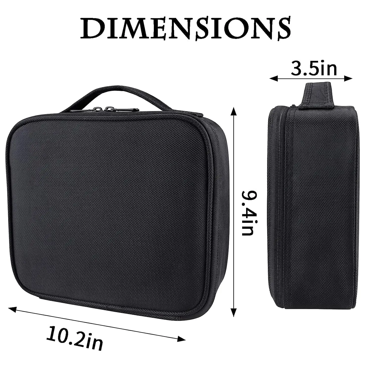 The Travel Makeup Bag 10.4 Inches Makeup Train Case Portable Artist cosmetic bag