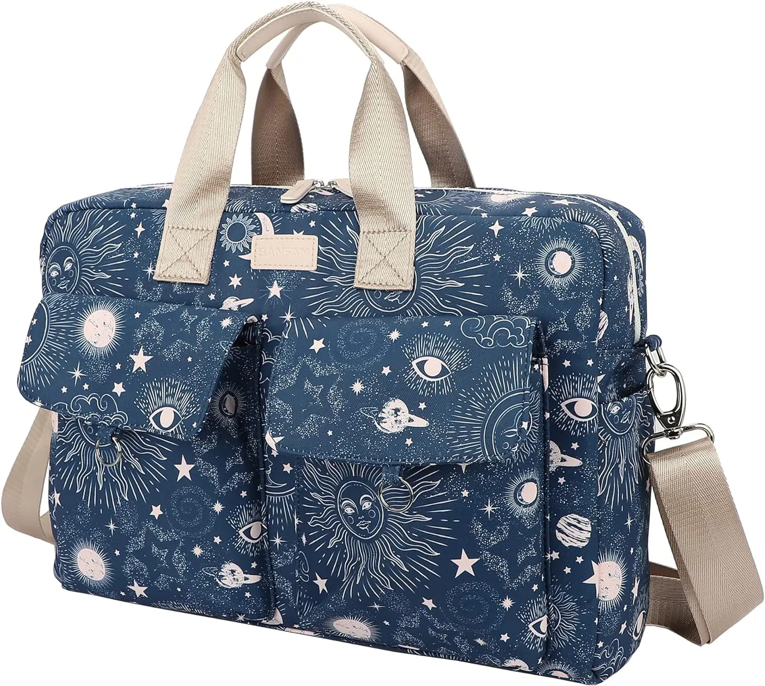 Laptop Briefcase,Waterproof Multi-Functional Laptop Shoulder Messenger Case Bag For 15.5inch-15.7 inch Laptop（Sol de Mayo）