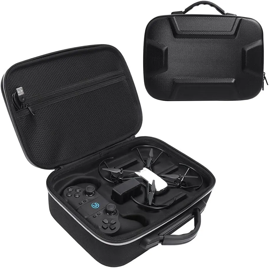 Hard EVA Carrying Case for Fly Carry Bag Protective Box and DJI Tello Quadcopter Drone Remote Controller