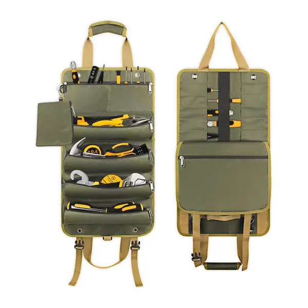 canvas tool roll bag