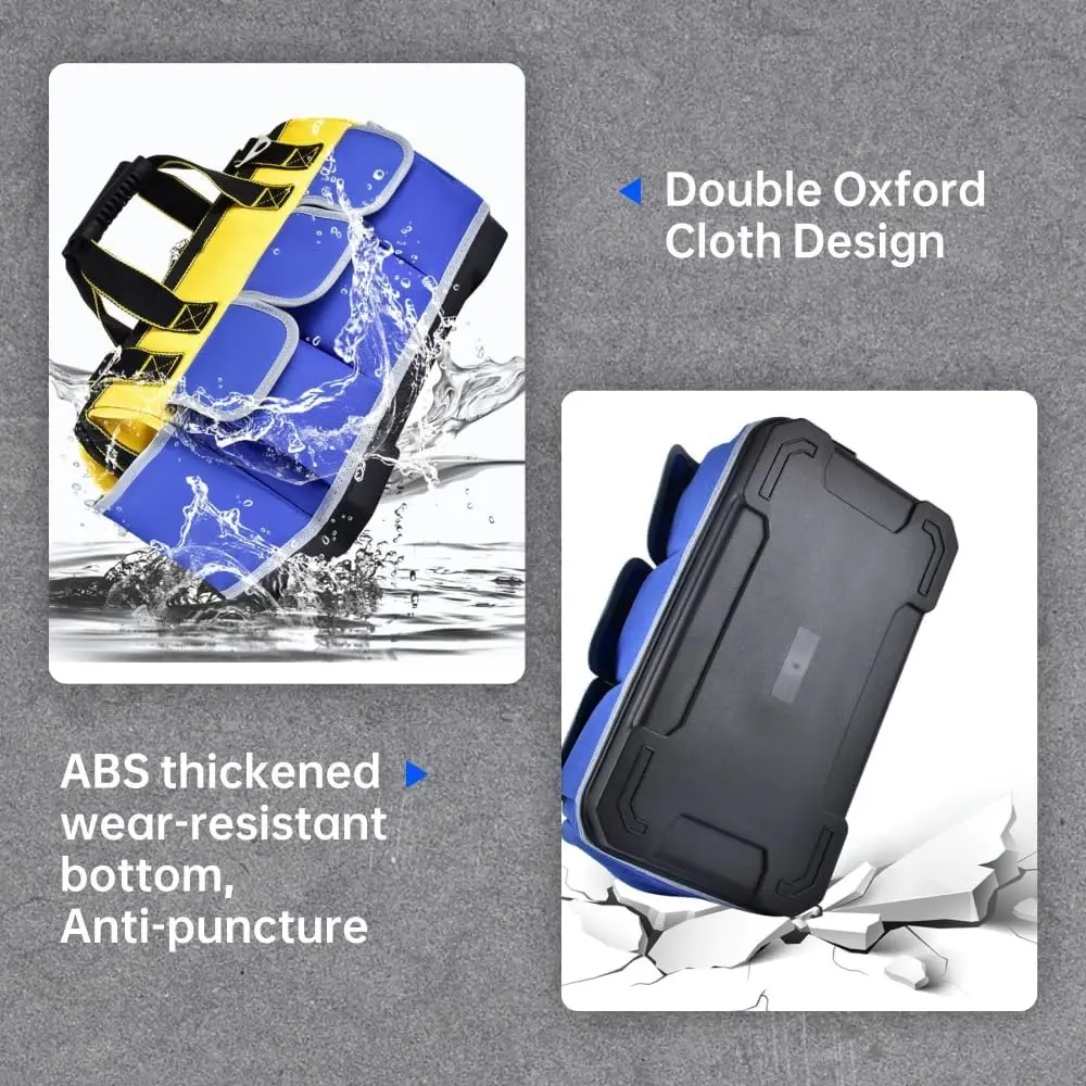 22-inch Wide Mouth Tool Bag Heavy Duty – Waterproof Large Tool Organizer Bag