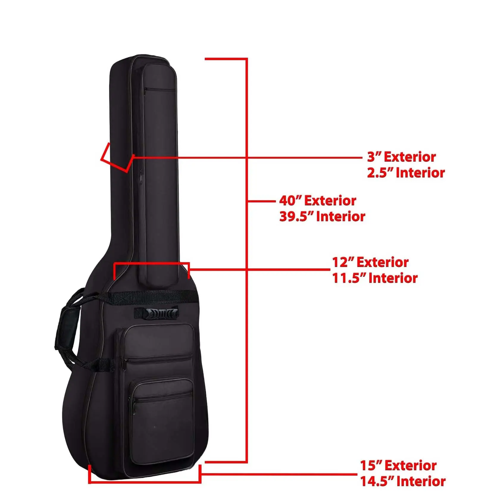 ChromaCas Electric Guitar Padded Gig Bag (CC-EPB)